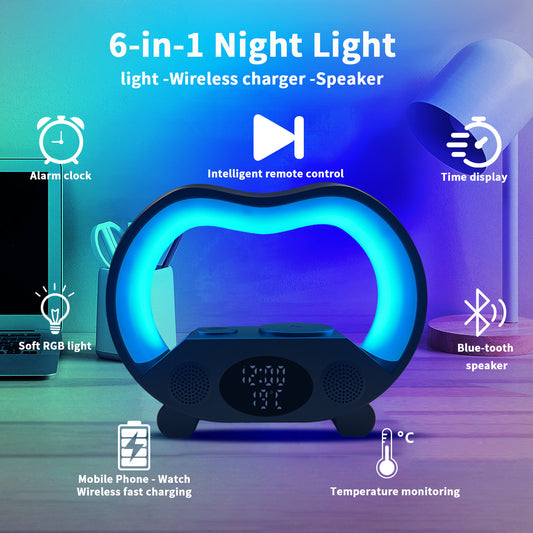 6 In 1 Smart Remote Control Bluetooth-compatible night light