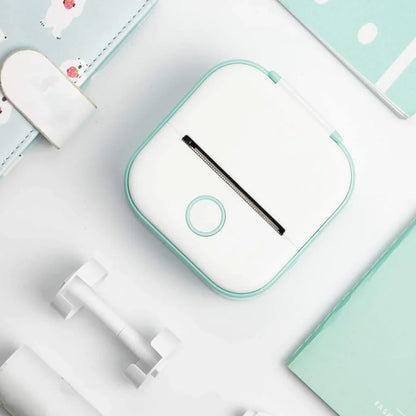 Portable mini thermal printer for smartphones – white model